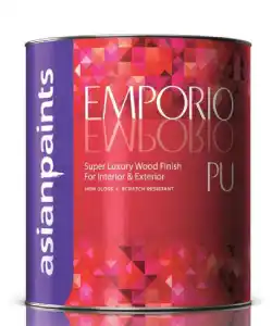 Asian Paints Woodtech Emporio Pu Clear price 1 ltr, 20 litre price, colours shades, 10 4 colors