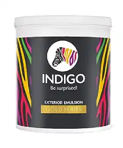 Indigo Paints Exterior Emulsion Gold price 1 ltr, 20 litre price, colours shades, 10 4 colors