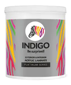 Indigo Paints Exterior Interior Acrylic Laminate price 1 ltr, 20 litre price, colours shades, 10 4 colors