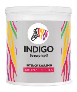 Indigo Paints Interior Emulsion Bronze price 1 ltr, 20 litre price, colours shades, 10 4 colors