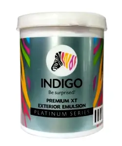 Indigo Paints Premium Xt Exterior Emulsion price 1 ltr, 20 litre price, colours shades, 10 4 colors