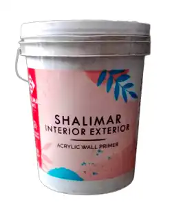 Shalimar Paints Shalimar Interior Exterior Acrylic Wall Primer price 1 ltr, 20 litre price, colours shades, 10 4 colors