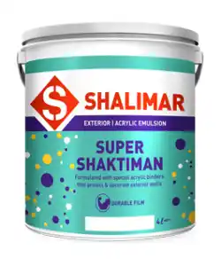 Shalimar Paints Super Shaktiman Sign Exterior Emulsion White price 1 ltr, 20 litre price, colours shades, 10 4 colors