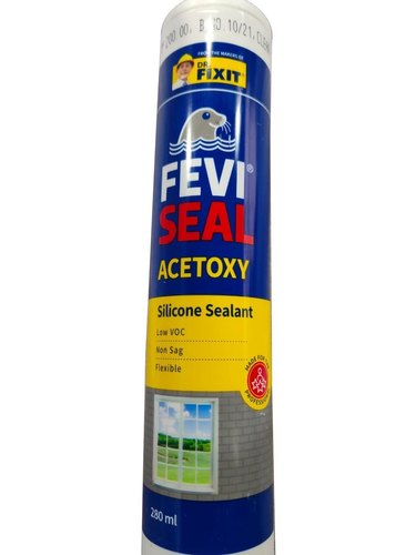 Dr Fixit Fevi Seal Acetoxy Silicone Sealant price 1 ltr, 20 litre price, colours shades, 10 4 colors