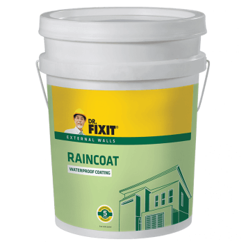 Dr Fixit Raincoat Waterproof Coating price 1 ltr, 20 litre price, colours shades, 10 4 colors