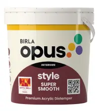 Birla Opus Style Super Smooth Acrylic Distemper - Aapka Painter