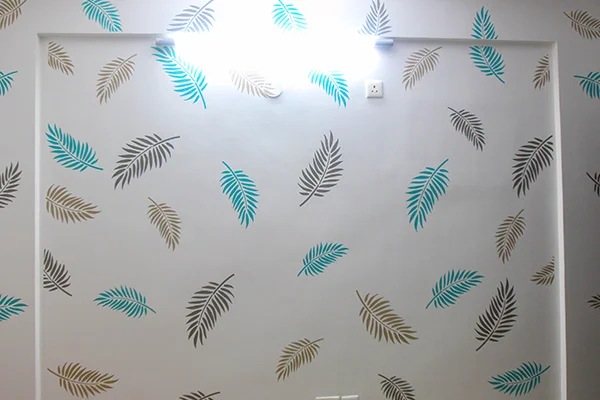 fern master bedroom wall design