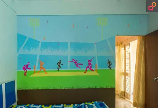  Cricket Wall Painting Design