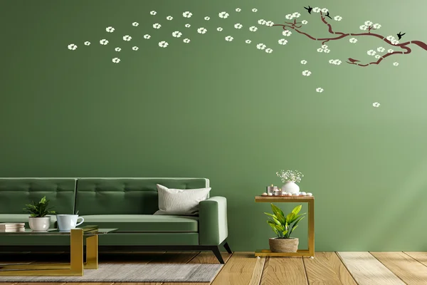 Latest Flower Wall Stencil Painting RS 270 Aapkapainter   KDS36024.webp