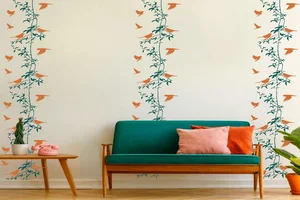 asian paints royale play  wall texture paint design for bedroom, living room, hall