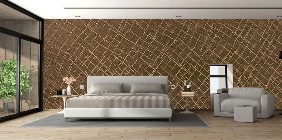 asian paints royale play Special Effects Criss Cross wall texture paint design for bedroom, living room, hall